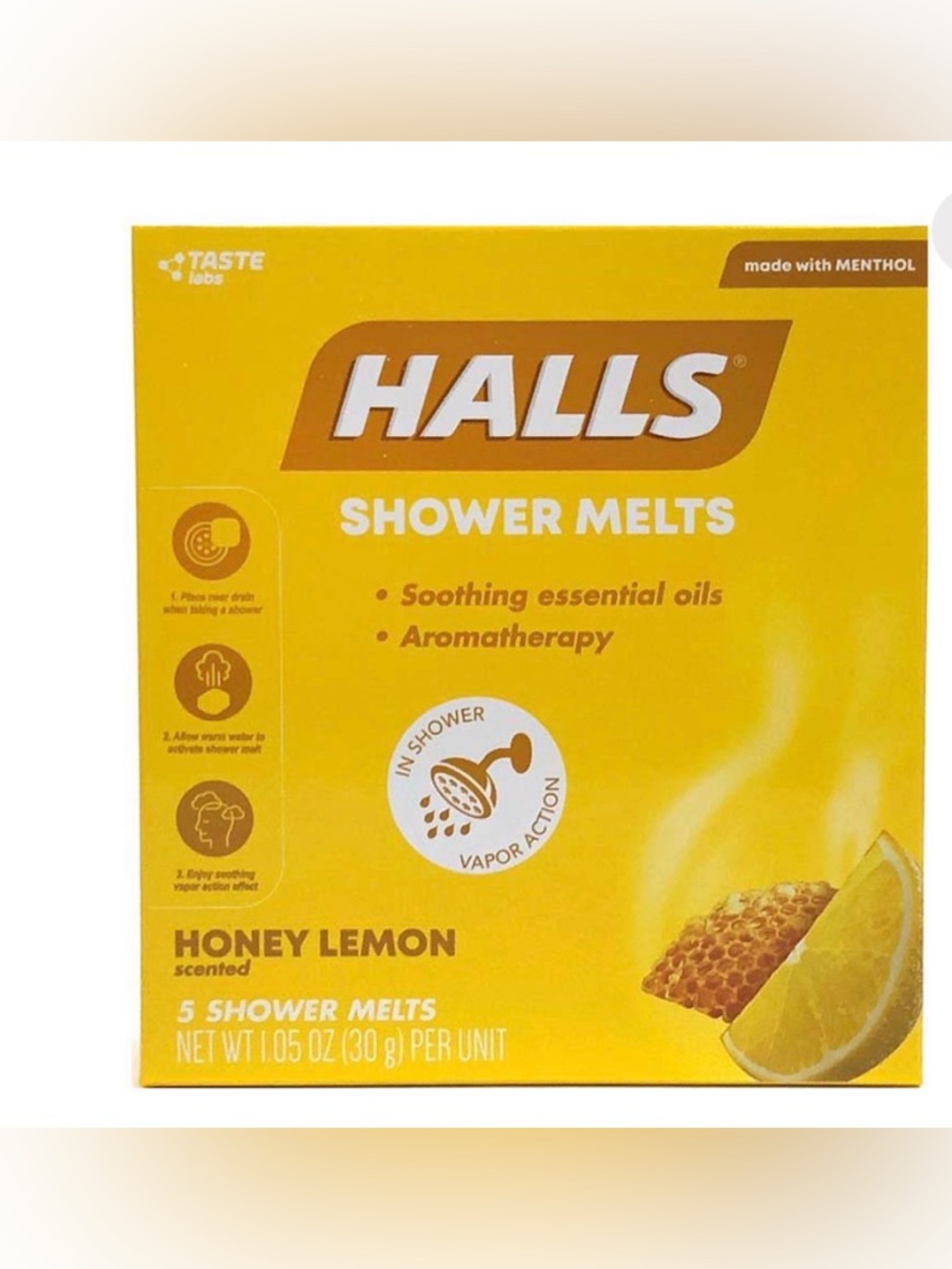 Honey Lemon Shower Melts - Yellow (5 Count)